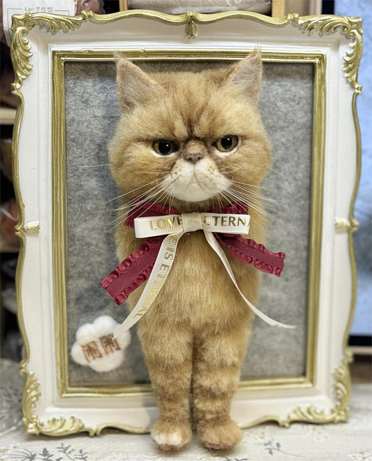 Cat half-length portrait